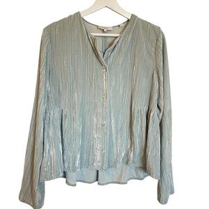 Vince. Velvet Babydoll Blouse
